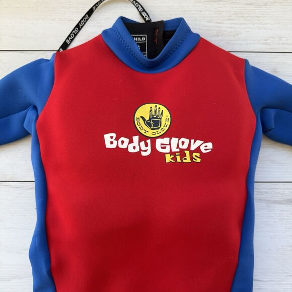 BODY GLOVE Kids Small 30-40 Lbs WetSuit/Life Jacket 50+ UVA Sun Protection Red - Picture 2 of 8